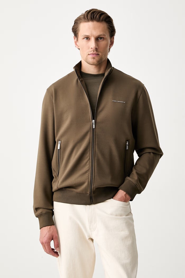Karl Lagerfeld bluza rozpinana męska zielony 563902.705006