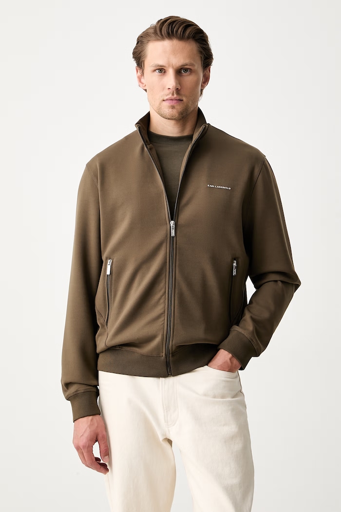 Karl Lagerfeld bluza rozpinana męska zielony 563902.705006