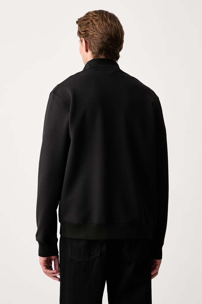 Abbigliamento Karl Lagerfeld felpa con cerniera da uomo 563902.705006 nero