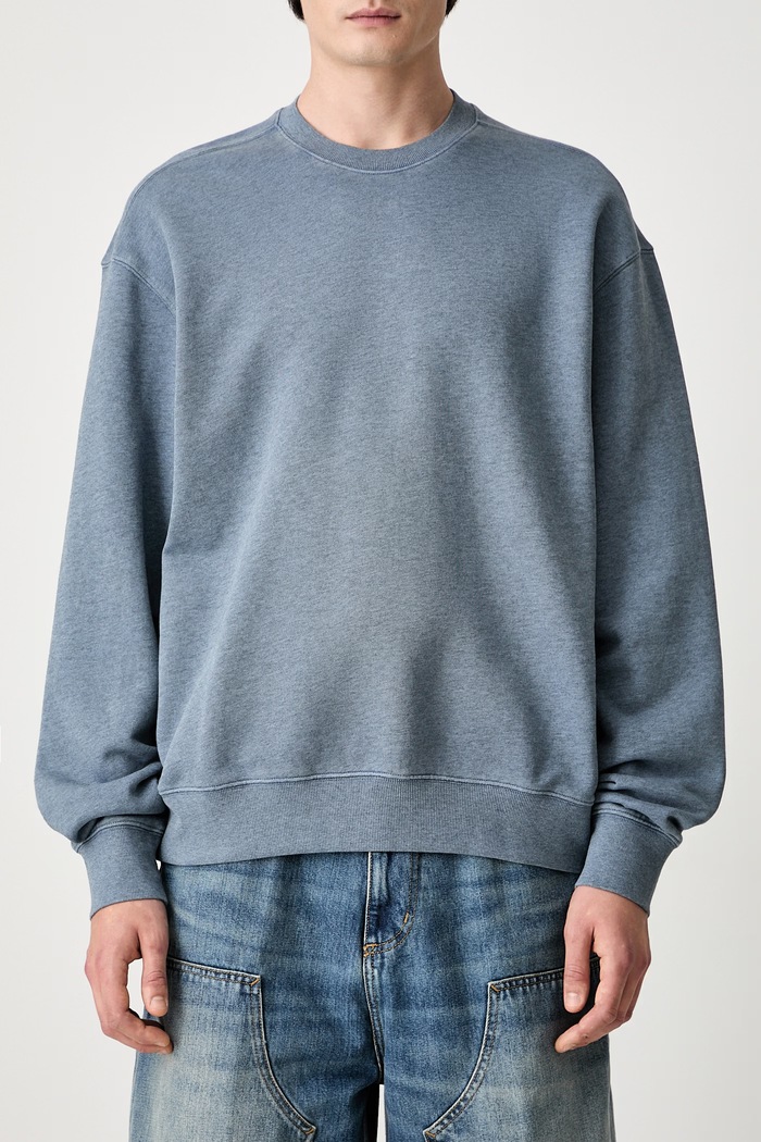Carhartt WIP Caspian Sweat mikina bavlněná pánská modrá I034497