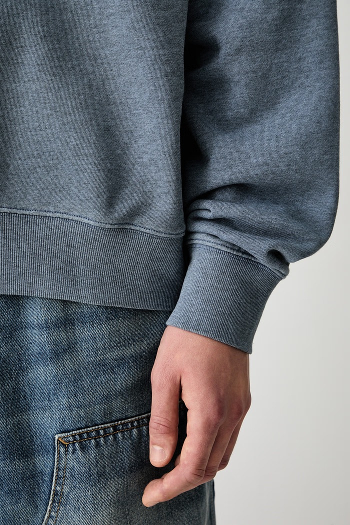 Carhartt WIP Caspian Sweat mikina bavlněná pánská I034497 modrá