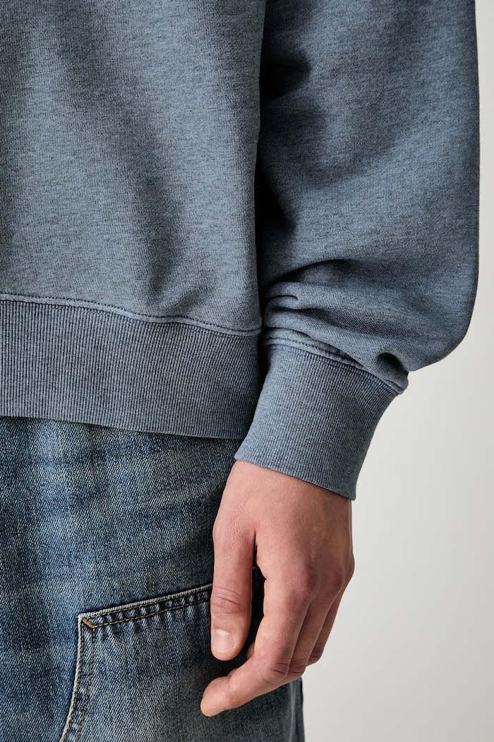 Carhartt WIP Caspian Sweat mikina bavlněná pánská I034497 modrá