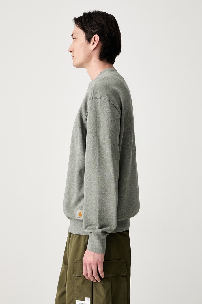 Carhartt WIP bluza męska bawełniana Caspian Sweat I034497 zielony AW26