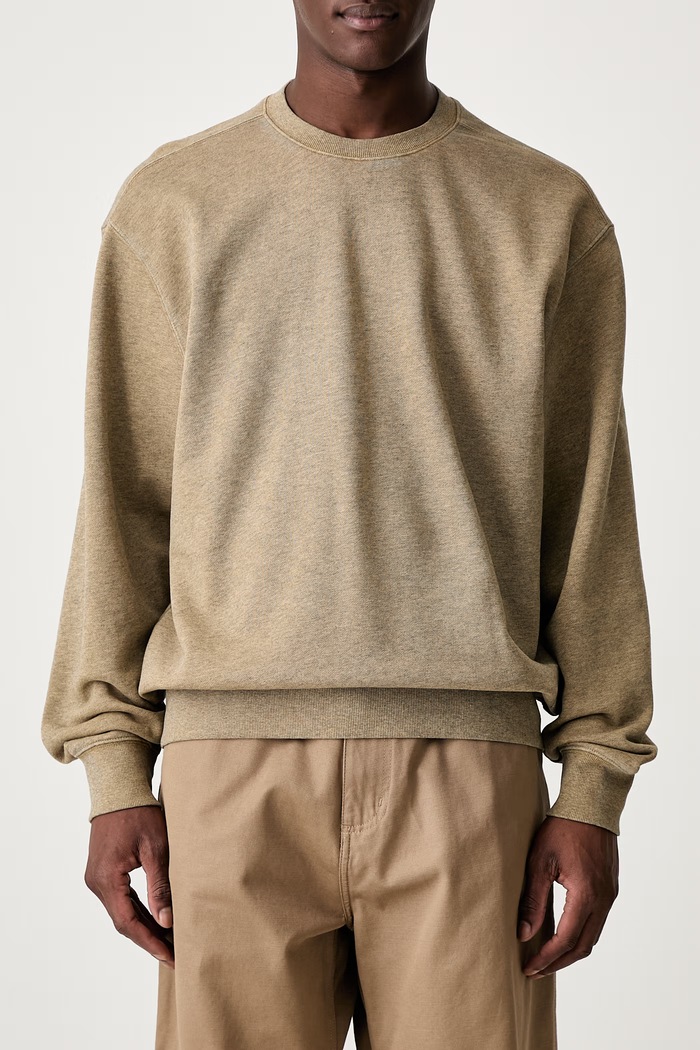 Carhartt WIP Caspian Sweat mikina bavlněná pánská hnědá I034497