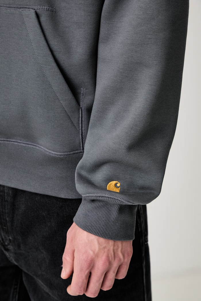 Carhartt WIP Hooded Chase bluza z kapturem męska z bawełną I033661
