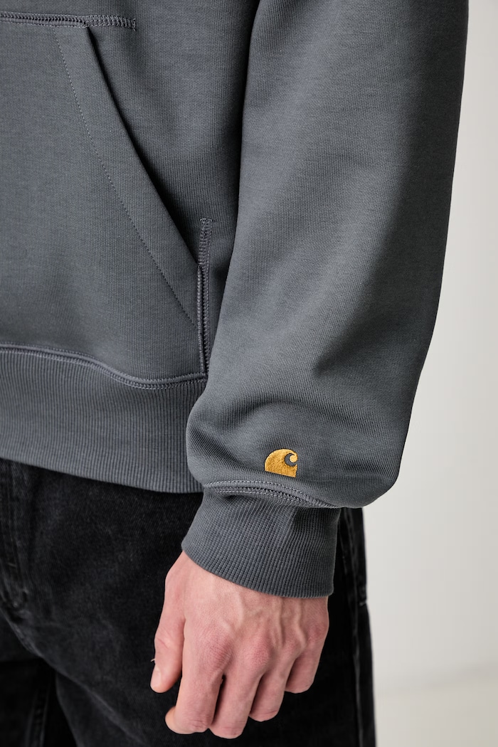 Carhartt WIP Hooded Chase bluza z kapturem męska z bawełną I033661