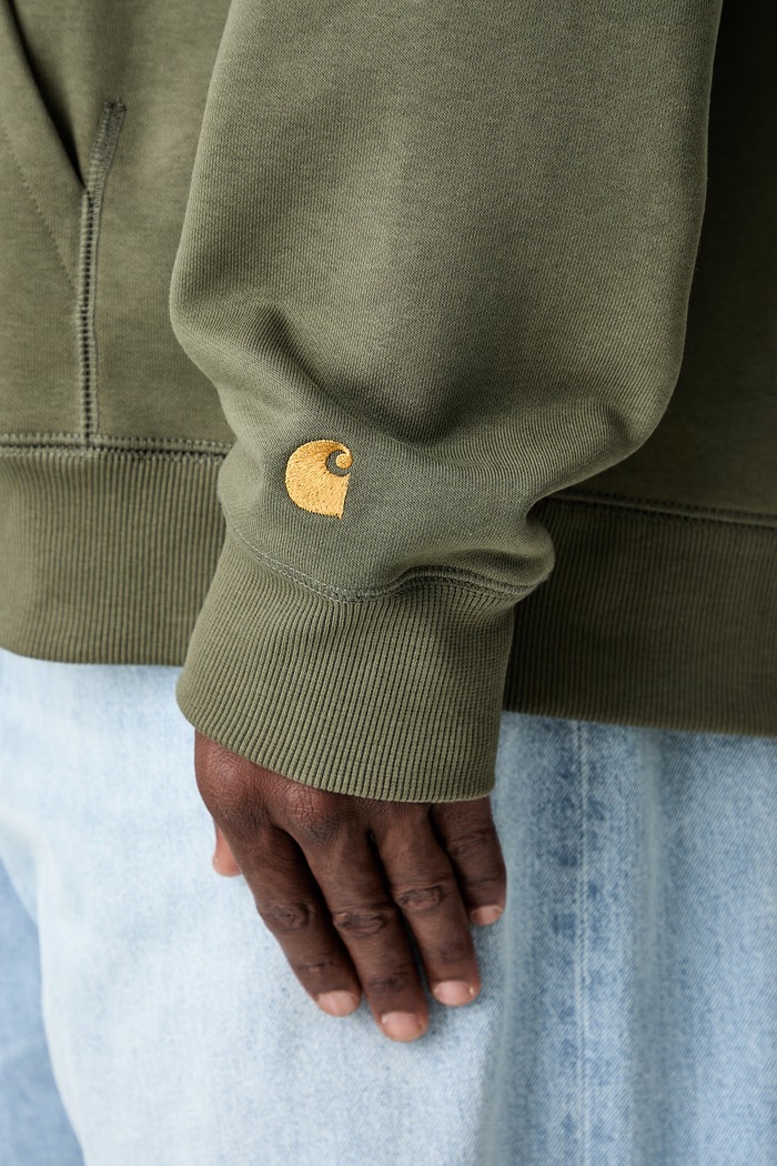 Carhartt WIP Hooded Chase bluza z kapturem męska z bawełną I033661