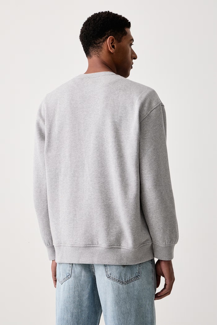 Odzież Levi's Bluza męska z bawełną SWEATS CREW A1572 szary
