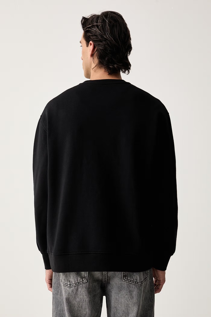 Odjeća Levi's dukserica za muškarce s pamukom SWEATS CREW A1572 crna