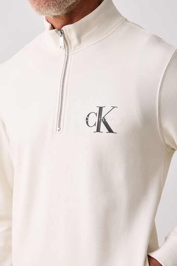 Bluza męska bawełniana Calvin Klein Jeans LV04RG280G beżowy