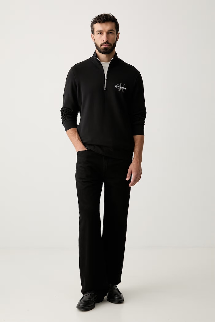 Calvin Klein Jeans μπλούζα ανδρική βαμβακερή LV04RG280G μαύρο AW26