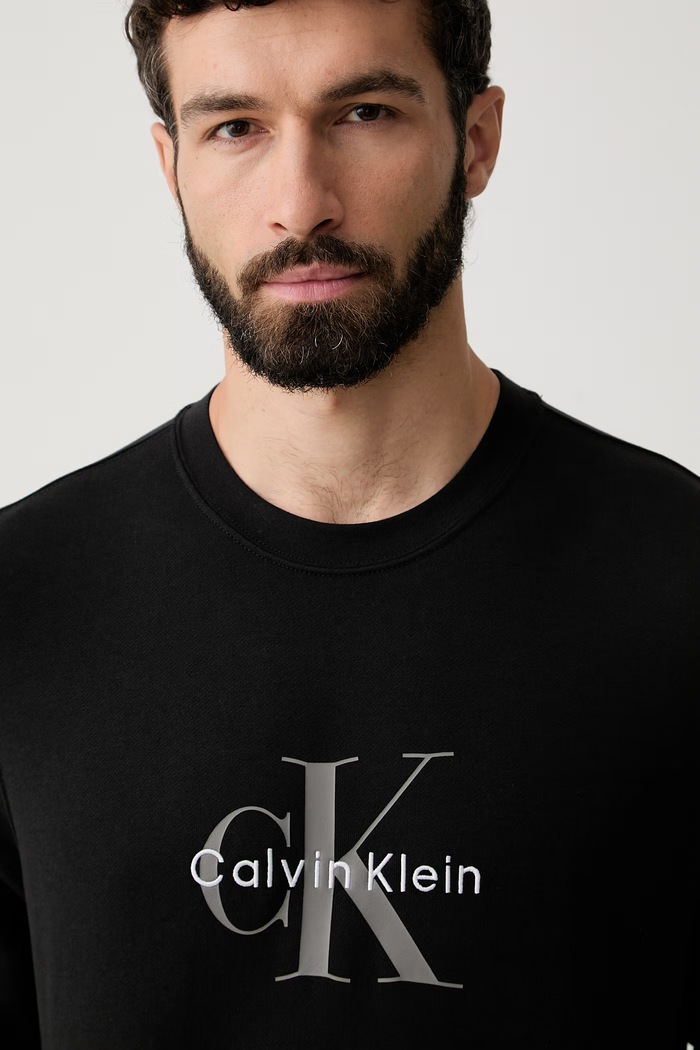 Calvin Klein Jeans μπλούζα ανδρική βαμβακερή μαύρο LV04RG278G
