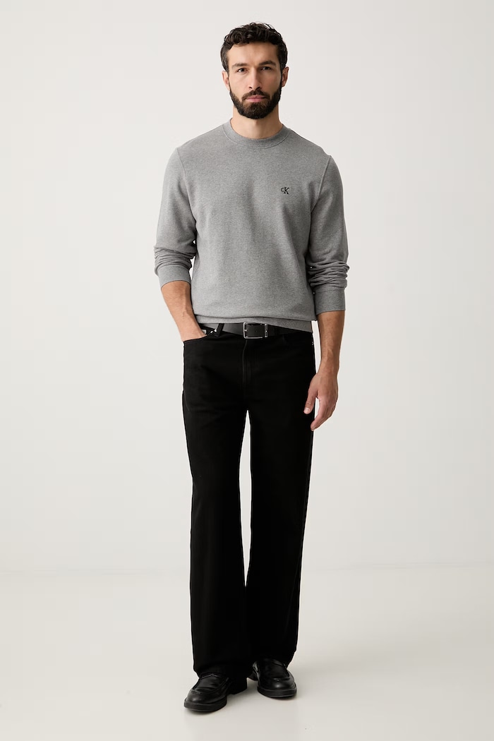 Calvin Klein Jeans μπλούζα ανδρική βαμβακερή LV04RG275G γκρί AW26
