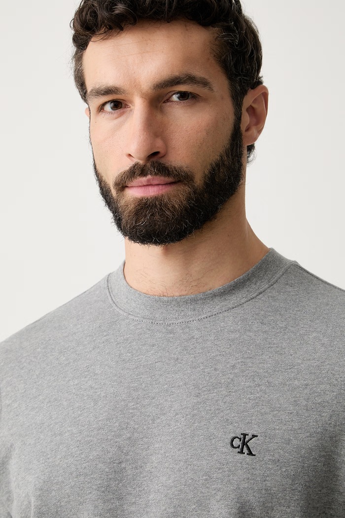 Calvin Klein Jeans μπλούζα ανδρική βαμβακερή γκρί LV04RG275G