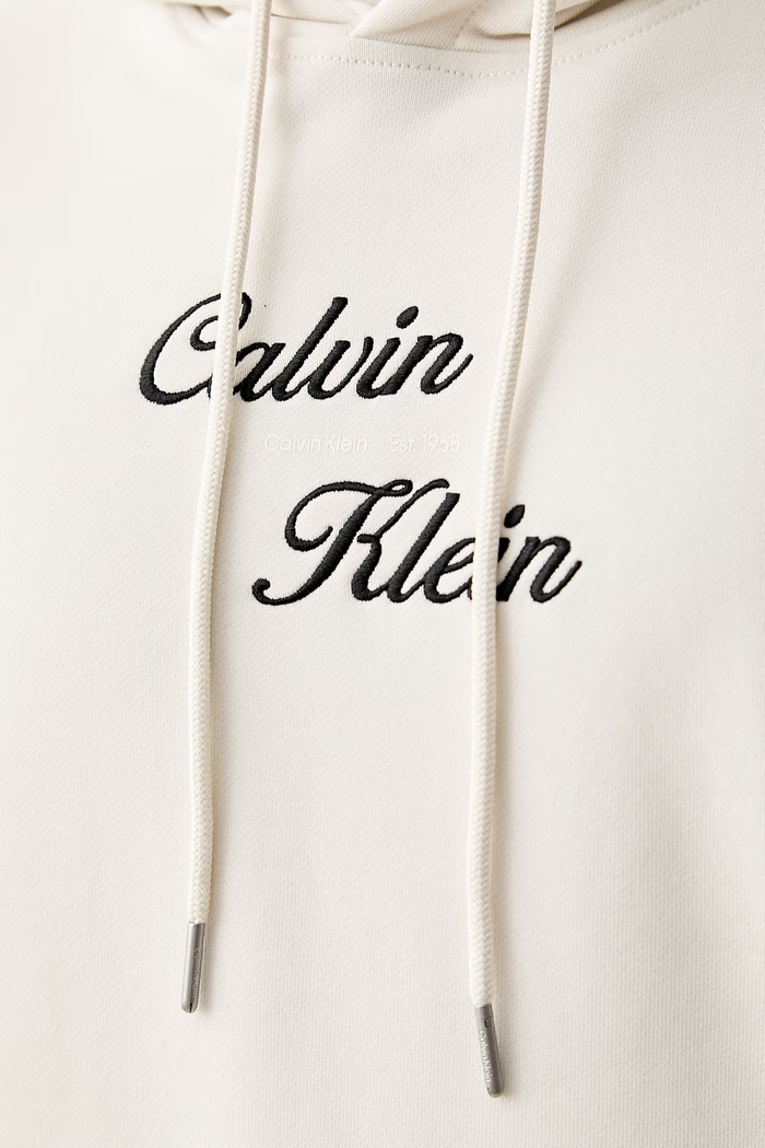 Calvin Klein Jeans mikina s kapucňou pánska bavlnená LV04RG271G béžová