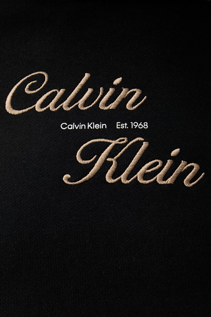 Calvin Klein Jeans μπλούζα με κουκούλα ανδρική βαμβακερή LV04RG271G μαύρο