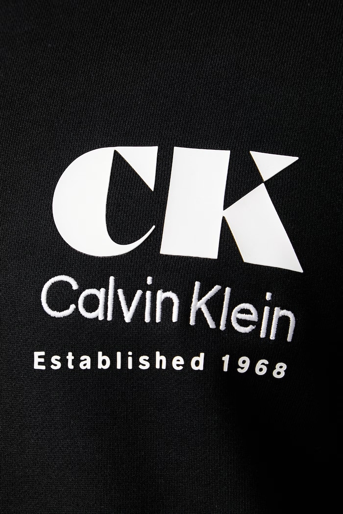 Calvin Klein Jeans μπλούζα με κουκούλα ανδρική βαμβακερή LV04RG273G μαύρο