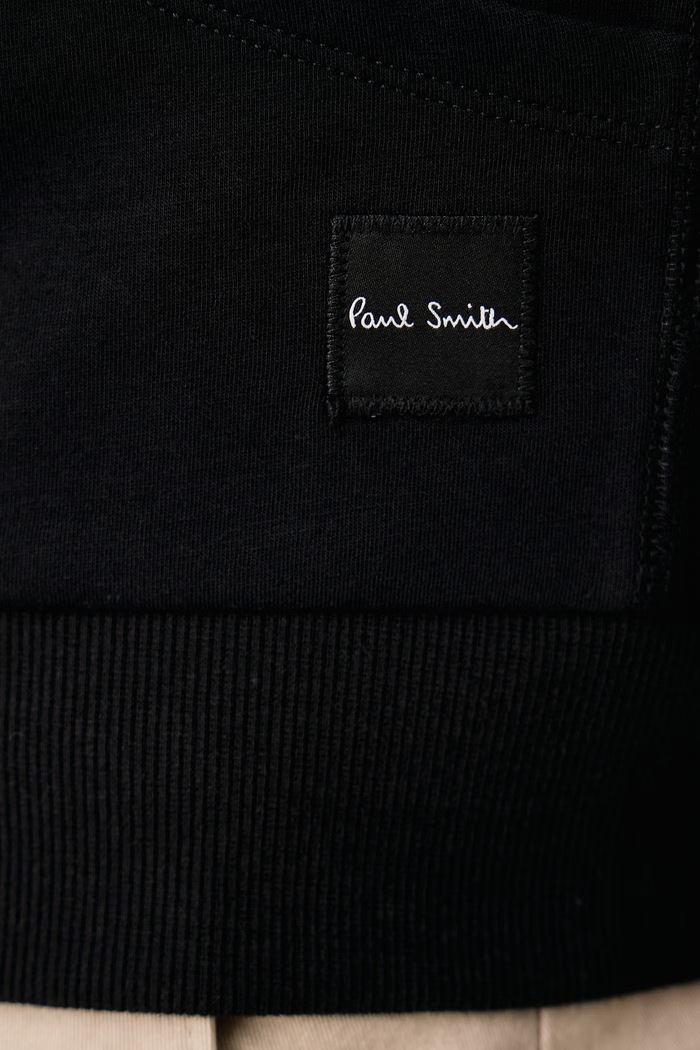 Bluza z kapturem męska z bawełną Paul Smith czarny M1A.500.TU804