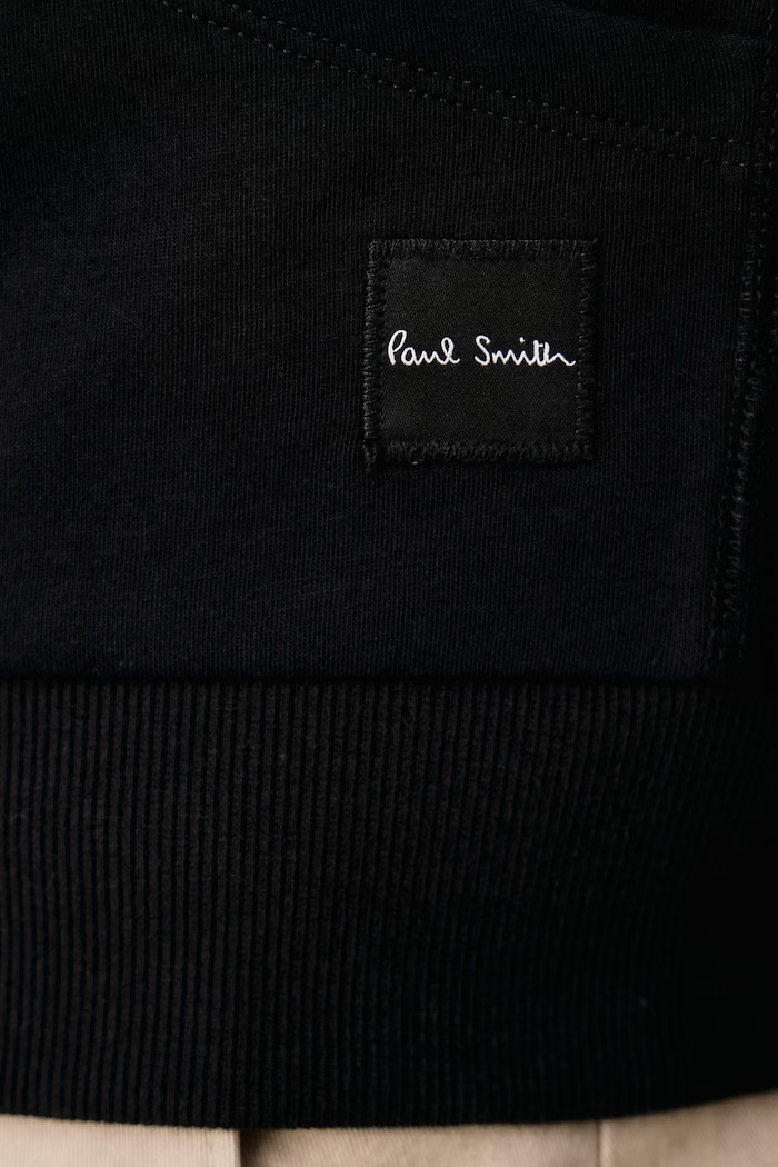 Bluza z kapturem męska z bawełną Paul Smith czarny M1A.500.TU804