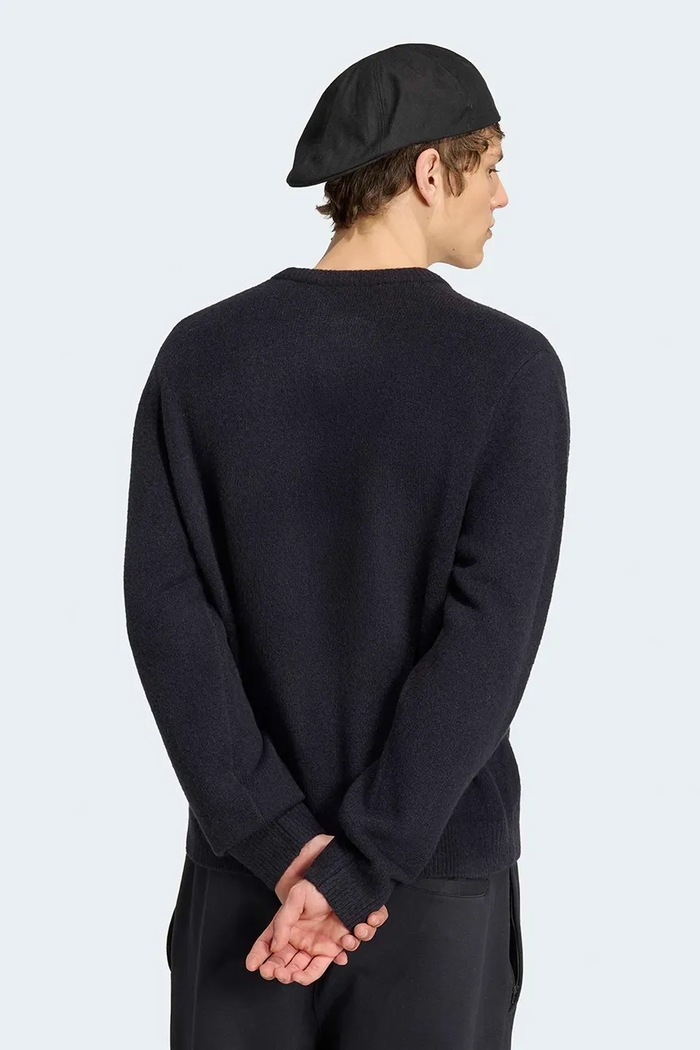 adidas Originals Sweter męski z dodatkiem wełny Trefoil Essentials KS4891. czarny AW26