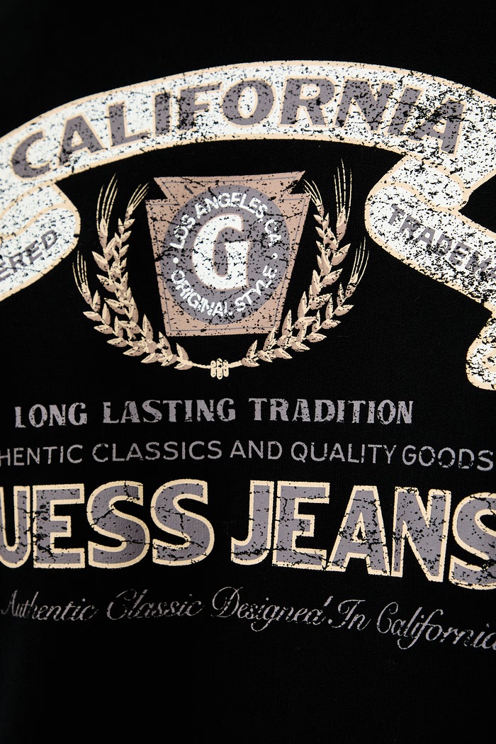 Guess Jeans mikina na zips s kapucňou pánska bavlnená M6YQ23.K4213 čierna