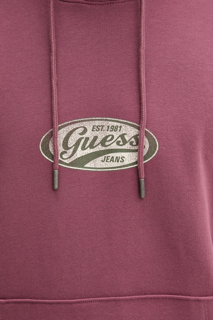 Guess Jeans μπλούζα με κουκούλα ανδρική βαμβακερή M6YQ07.K3996 ροζ