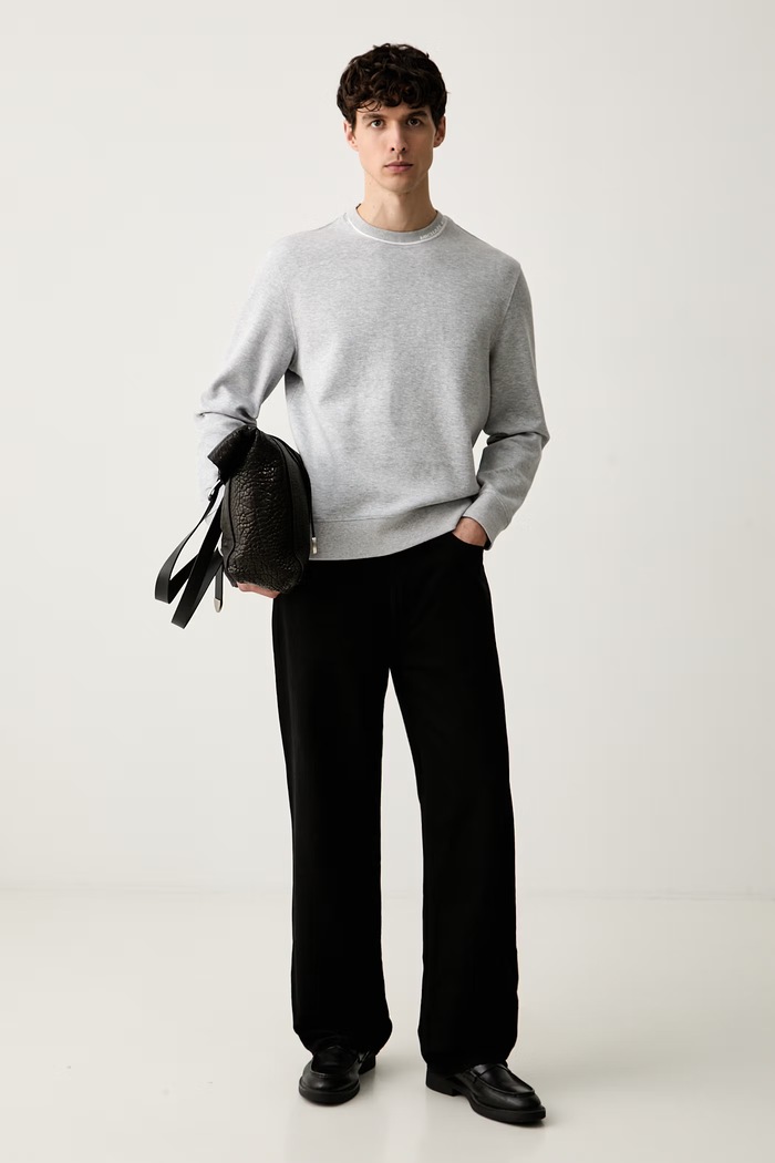 Michael Kors bluza męska bawełniana CT652G25MF szary AW26