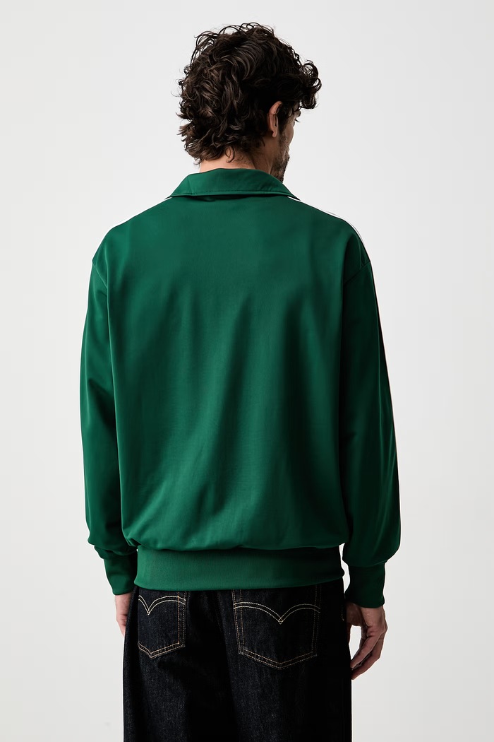 Oblečení adidas Originals rozepínací mikina pánská Firebird KD8314 zelená