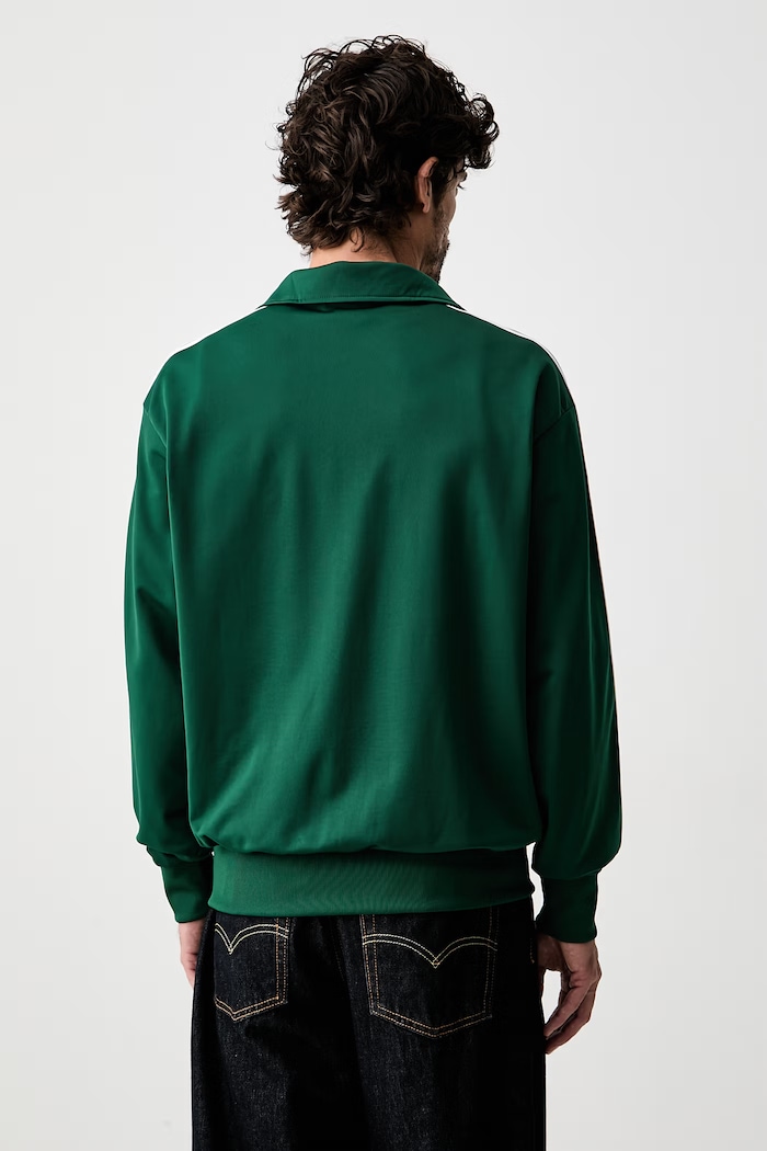 Oblečení adidas Originals rozepínací mikina pánská Firebird KD8314 zelená
