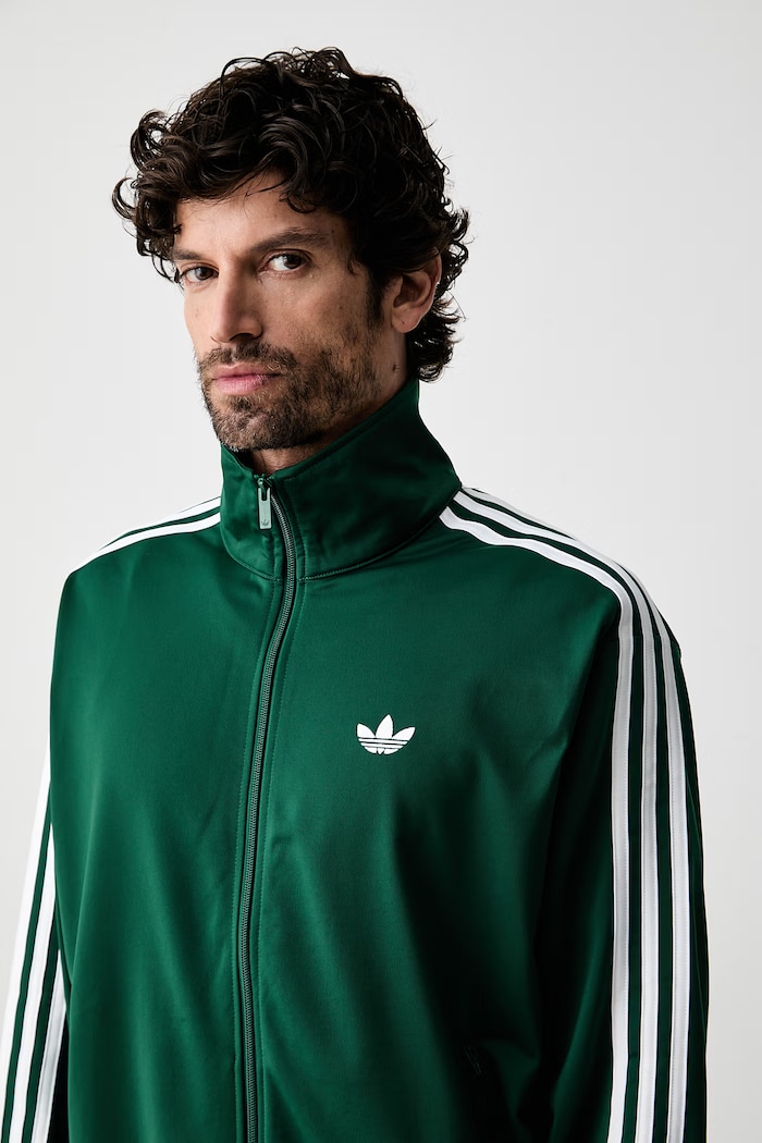 adidas Originals rozepínací mikina pánská Firebird zelená KD8314