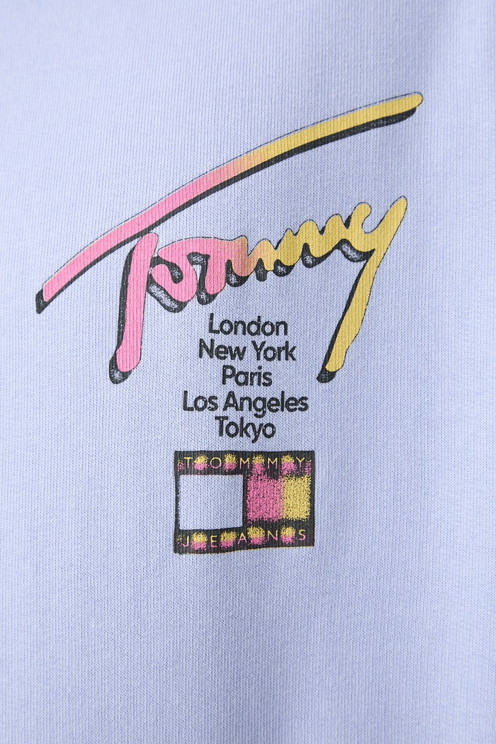 Tommy Jeans bluza z kapturem męska bawełniana DM0DM23129 niebieski