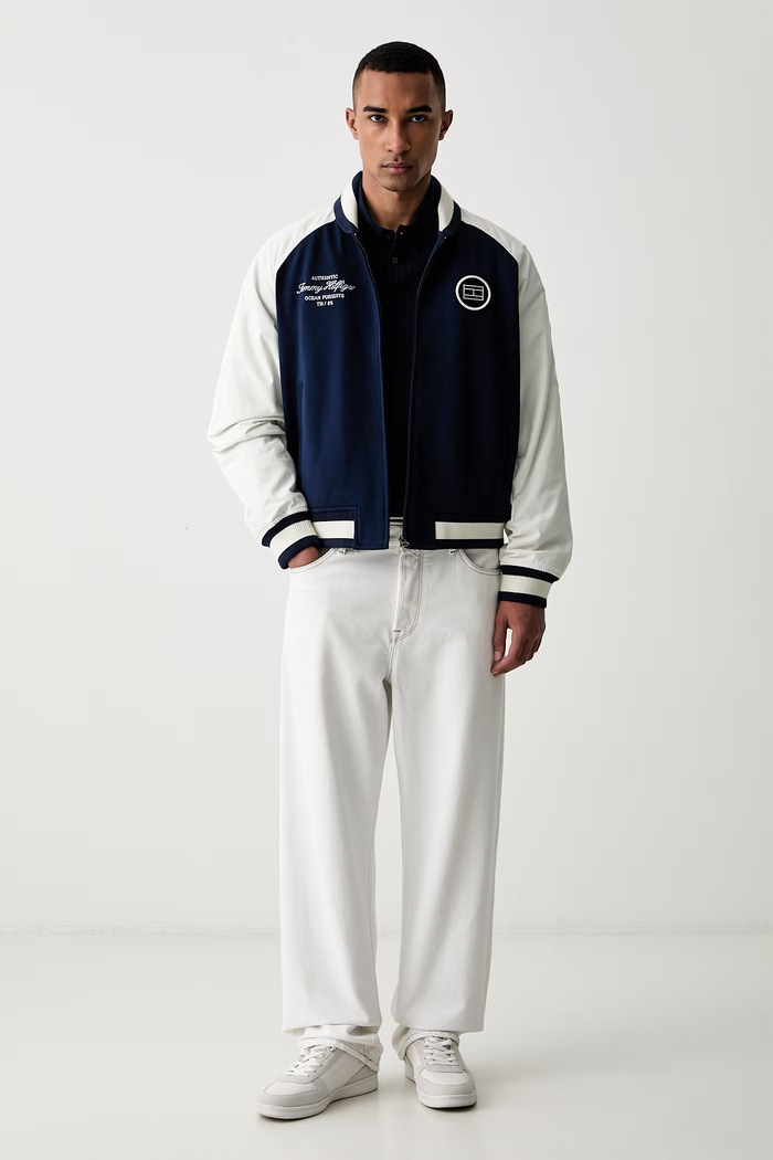 Tommy Hilfiger bomber jakna moška MW0MW43185 mornarsko modra AW26