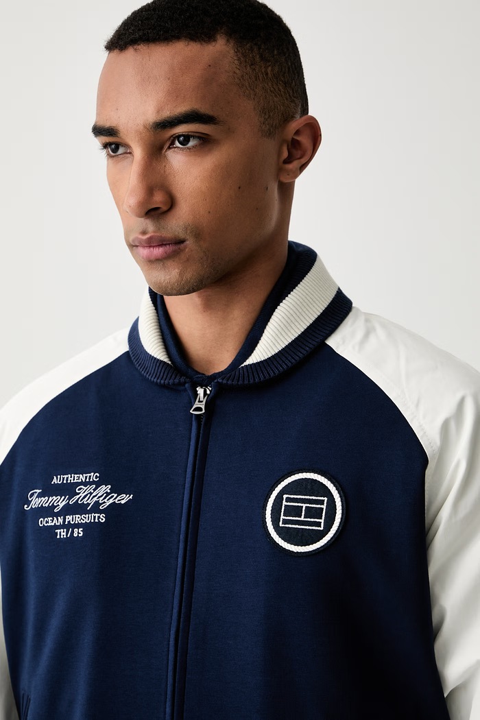 Tommy Hilfiger bomber jakna moška mornarsko modra MW0MW43185