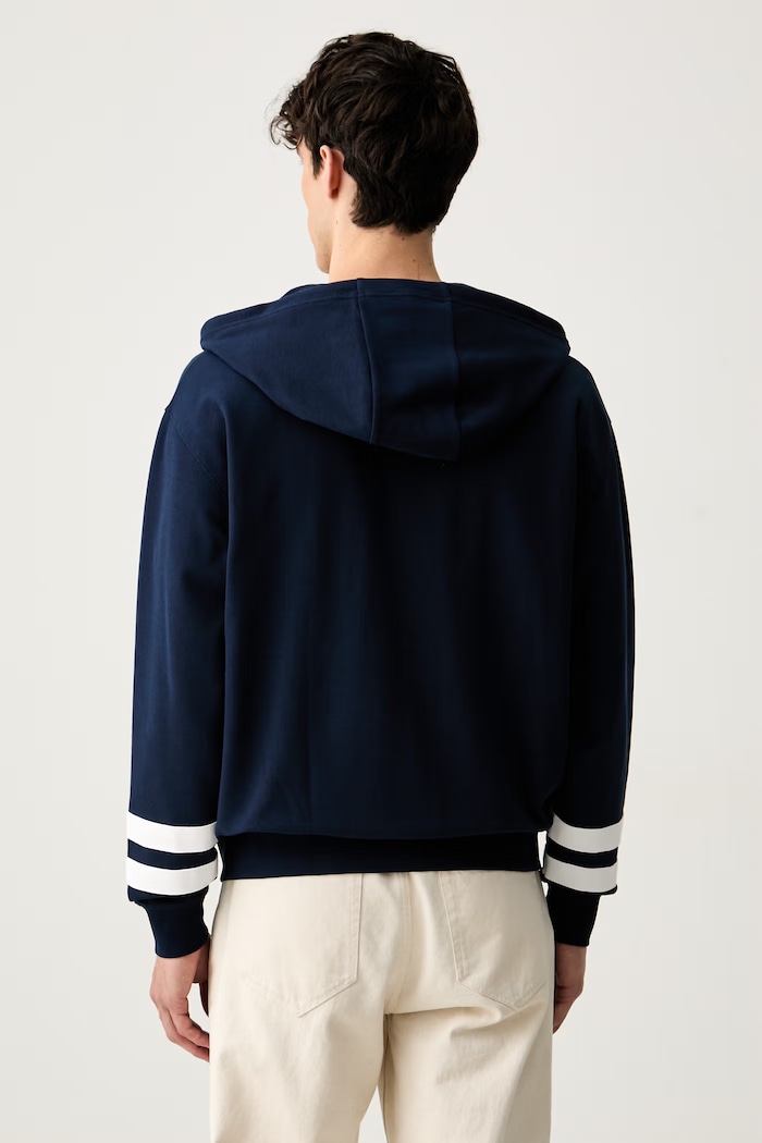 Oblečenie Tommy Hilfiger mikina na zips s kapucňou pánska MW0MW43184 tmavomodrá