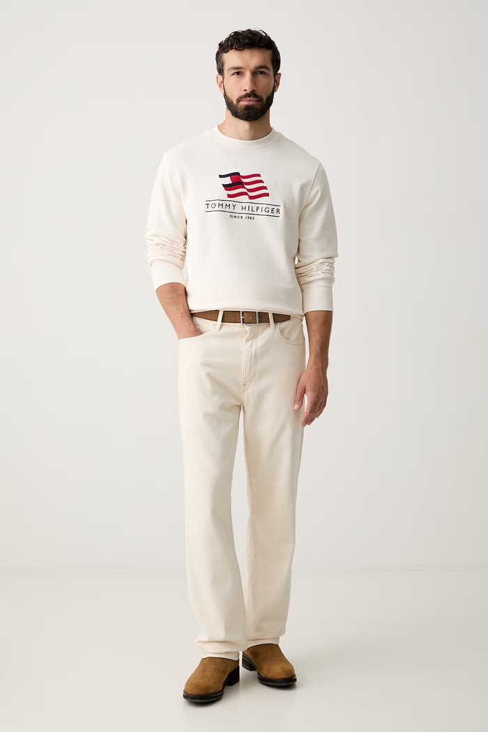 Tommy Hilfiger hanorac pentru bărbați MW0MW43383 bej AW26