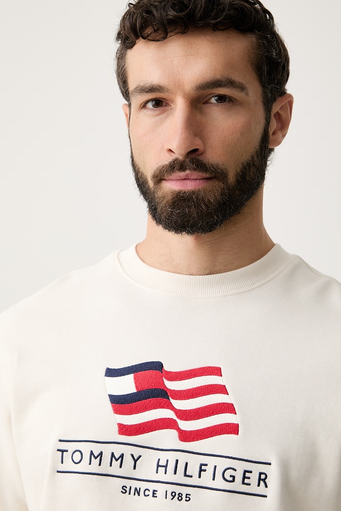 Tommy Hilfiger hanorac pentru bărbați bej MW0MW43383