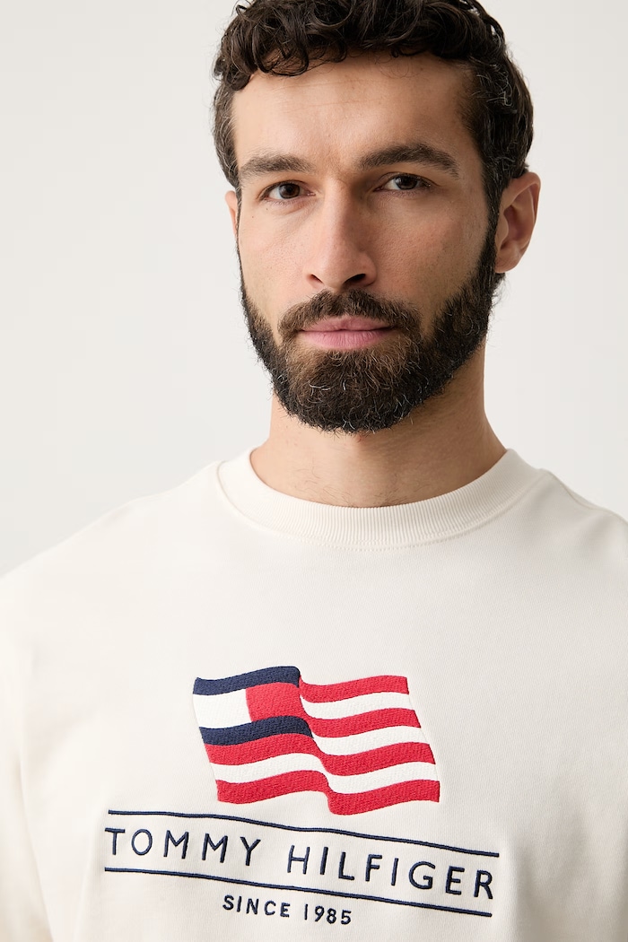Tommy Hilfiger hanorac pentru bărbați bej MW0MW43383