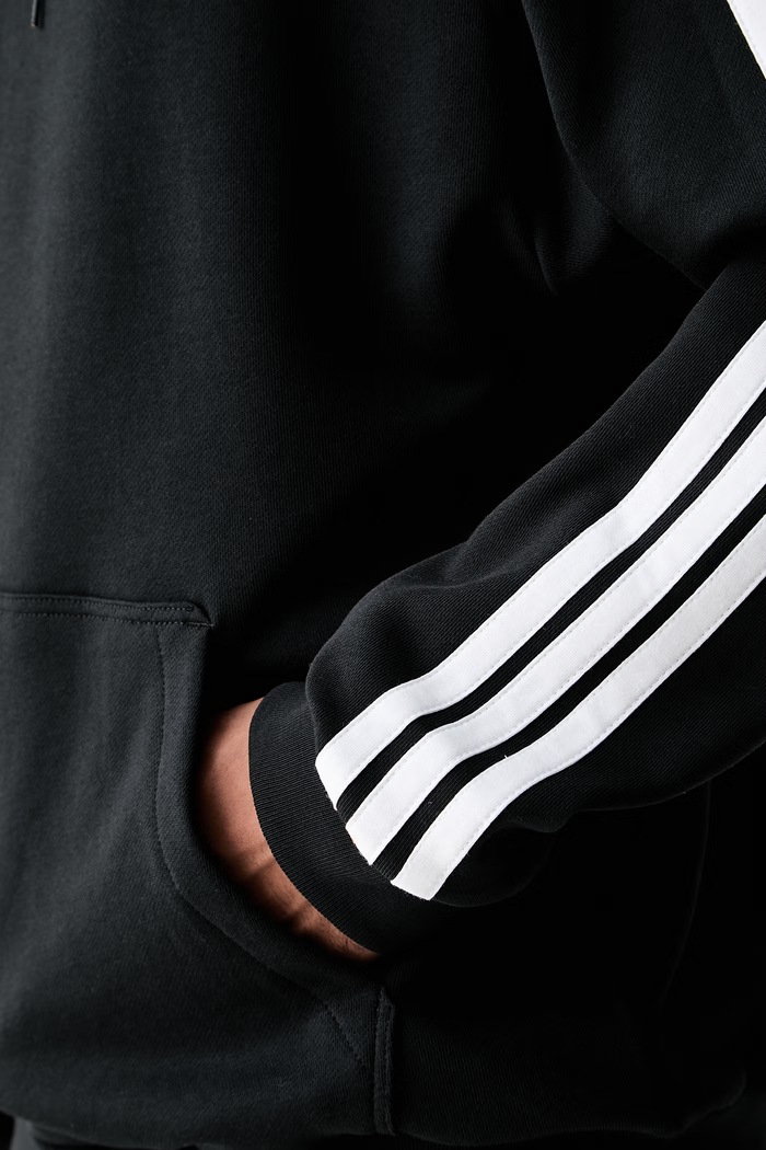 adidas bluza z kapturem męska bawełniana Essentials KY6605 czarny