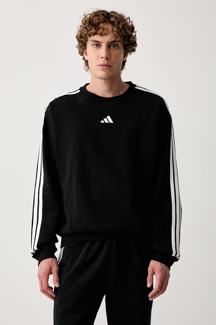 adidas bluza męska z bawełną Essentials czarny KY6583