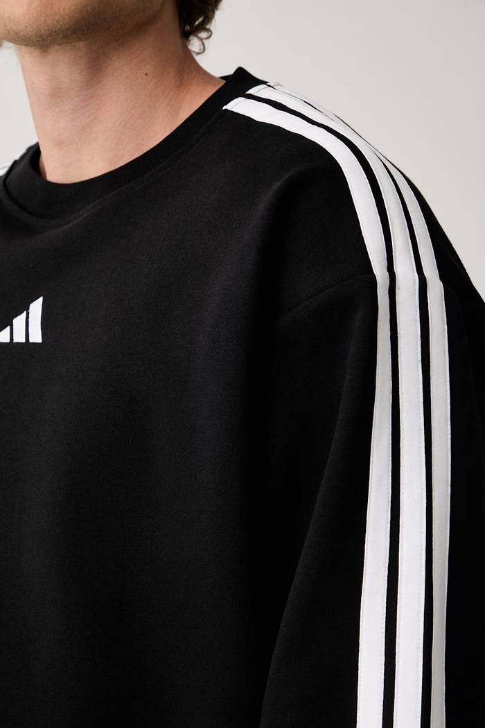 adidas bluza męska z bawełną Essentials KY6583 czarny