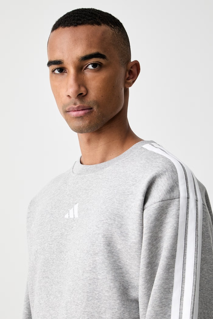 adidas bluza męska z bawełną Essentials szary KY4158