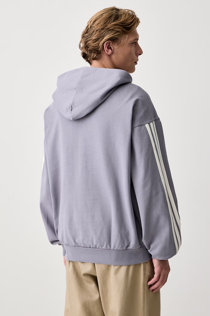 Odzież adidas Bluza z kapturem męska bawełniana KW2404 fioletowy