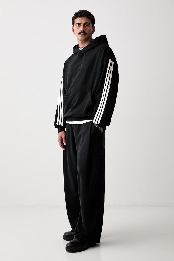 adidas bluza z kapturem męska bawełniana KW2362 czarny AW26