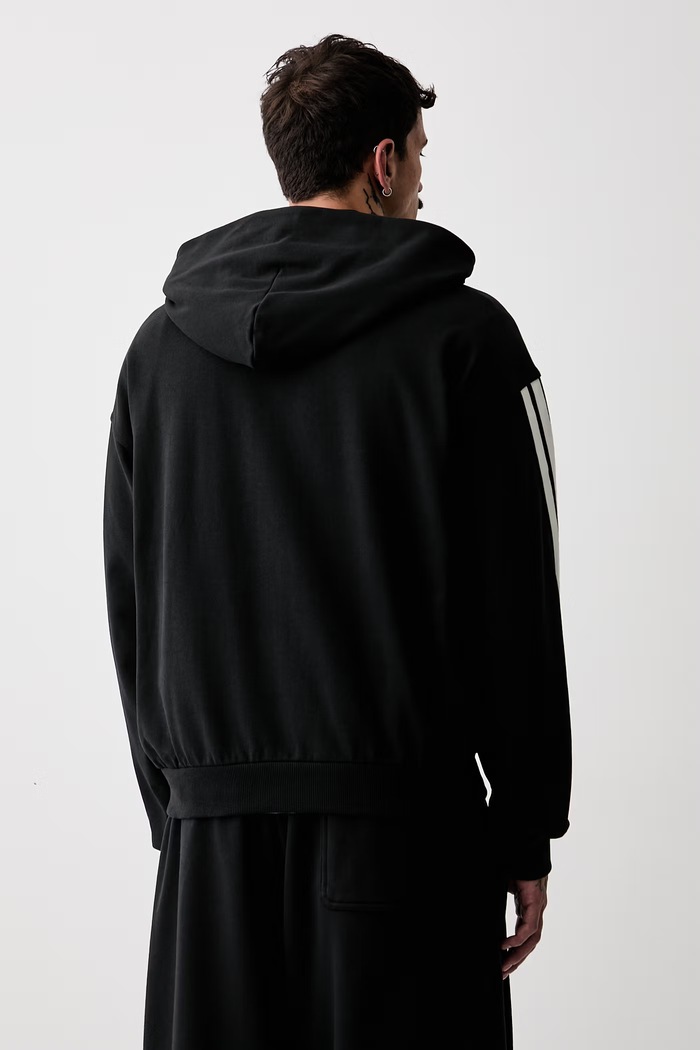 Odzież adidas bluza z kapturem męska bawełniana KW2362 czarny