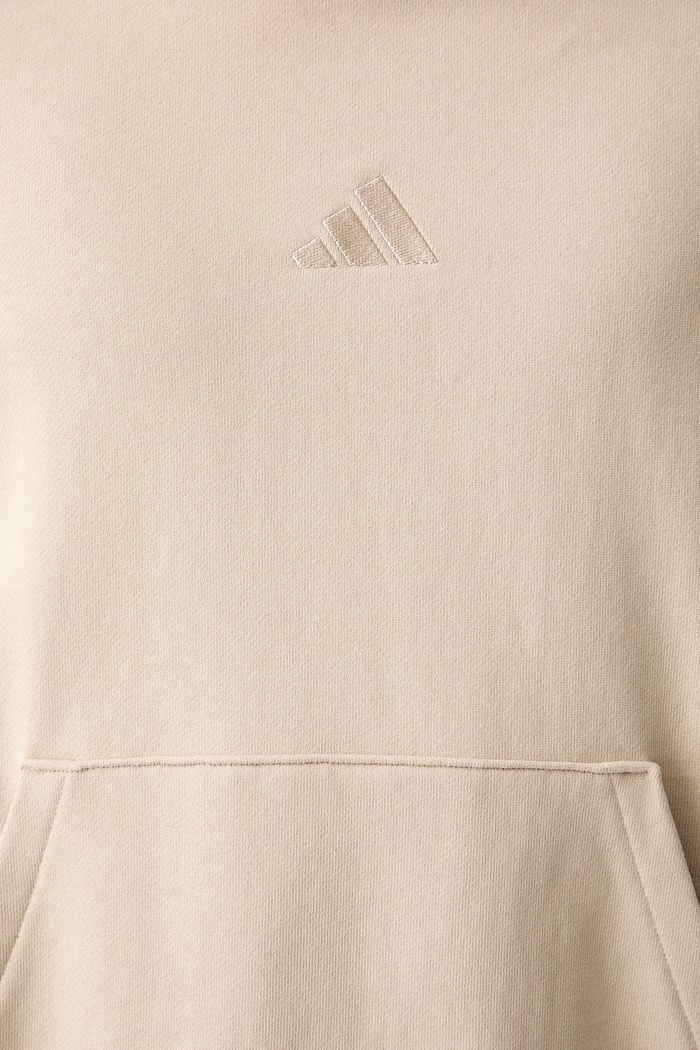 adidas bluza z kapturem męska bawełniana KW2314 beżowy