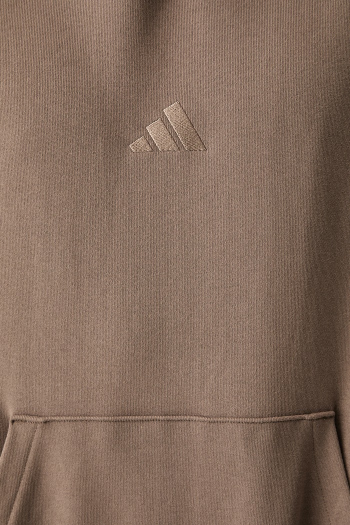 adidas bluza z kapturem męska bawełniana KW2308 brązowy
