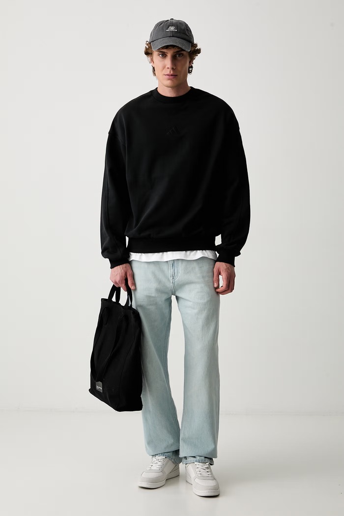 adidas bluza męska bawełniana KV9938 czarny AW26