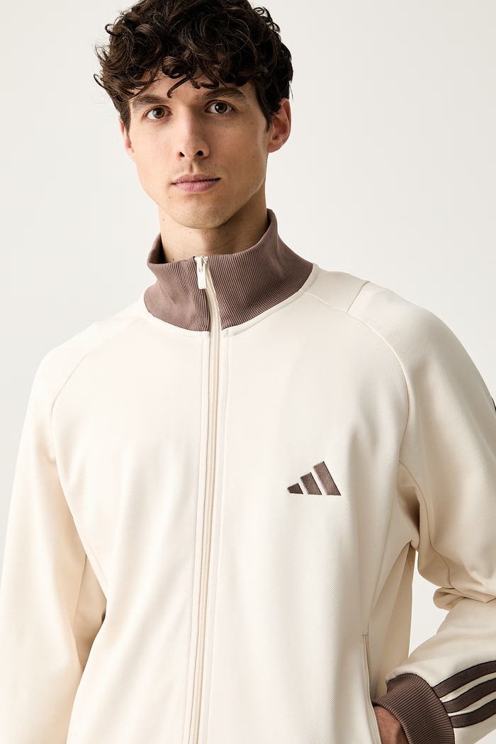 adidas bluza rozpinana damska Stadium beżowy KV8380