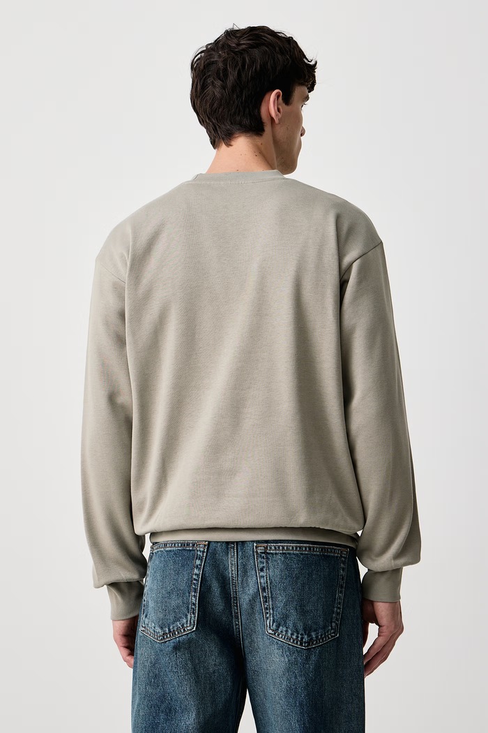 Odzież adidas Bluza oversize męska z bawełną Essentials Feelcozy KF2370 zielony