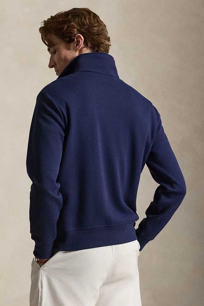Polo Ralph Lauren bluza męska z bawełną 710B20262 granatowy AW26